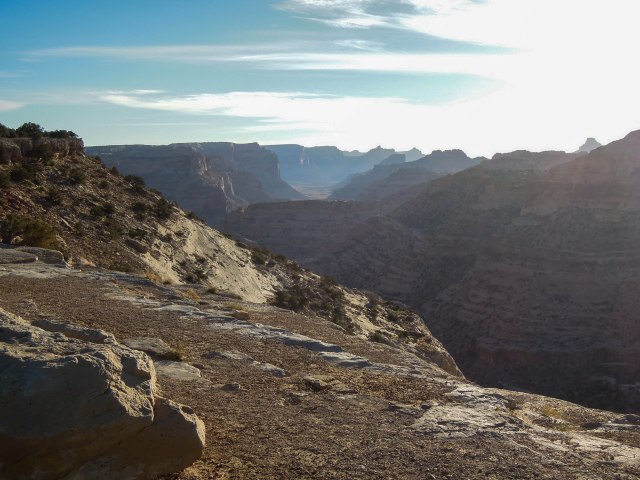 Morning light over Good Water Canyon.