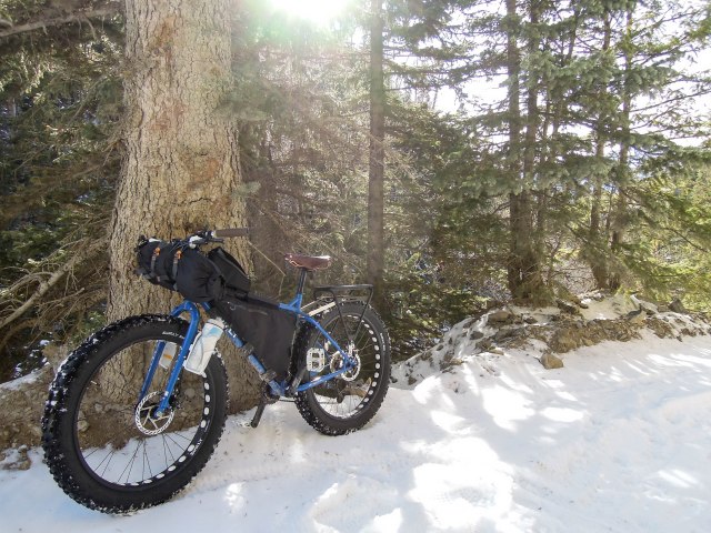 Lower in the canyon.