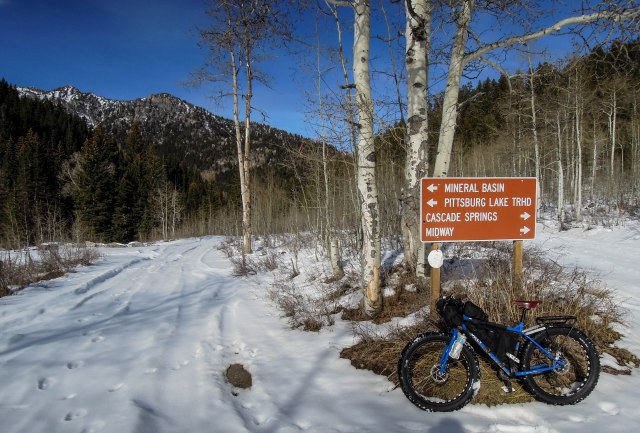 The road to Mineral Basin, American Fork Canyon