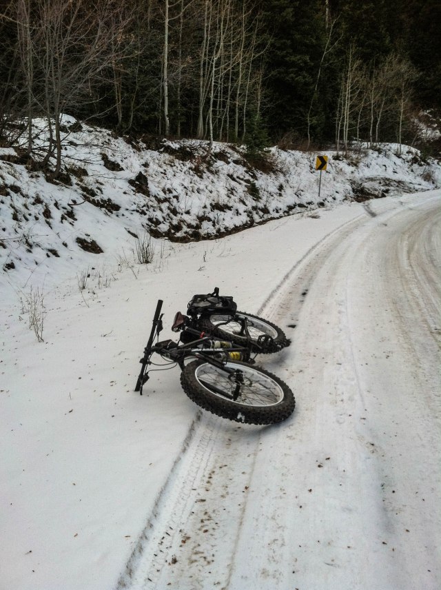 First snow of the season up Payson Canyon.