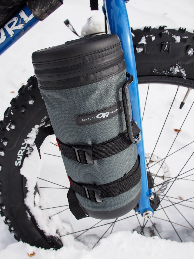 1 liter Nalgene bottle in an insulated bottle "parka."