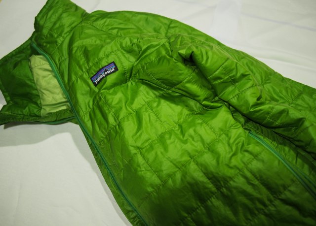 Patagonia Nano-puff jacket is very lightweight, packs down small, and is very warm and windproof.