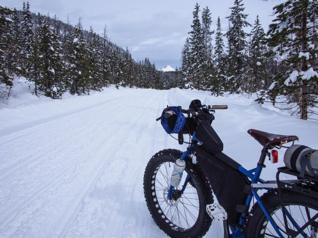 The MIrror Lake Hwy; Bald Mountain (11,943') int the background.