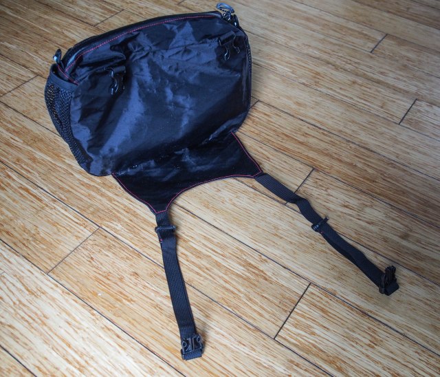 The large RD pocket with support fabric on the bottom.