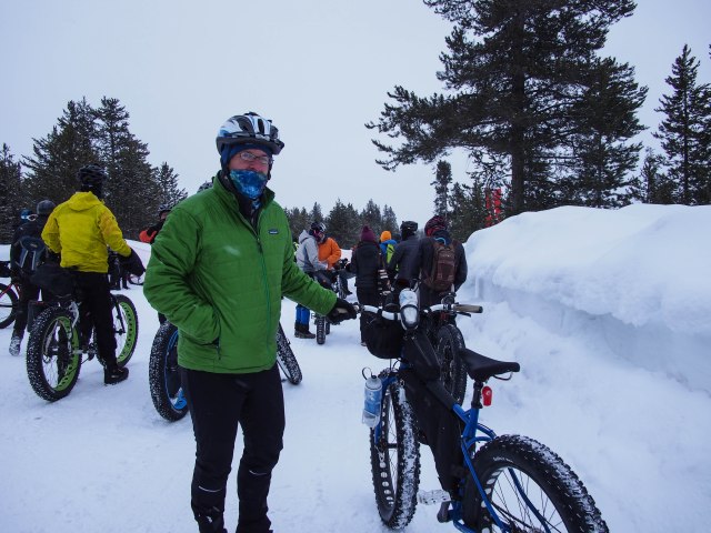 Just before the start.