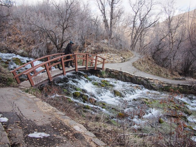 Cascade Springs bridge.