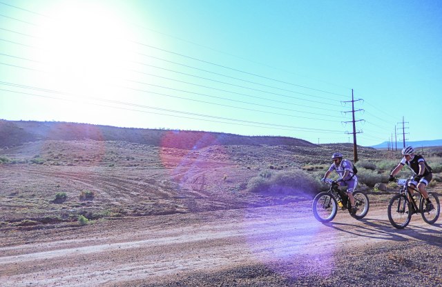 Doc on his Salsa Mukluk 3.