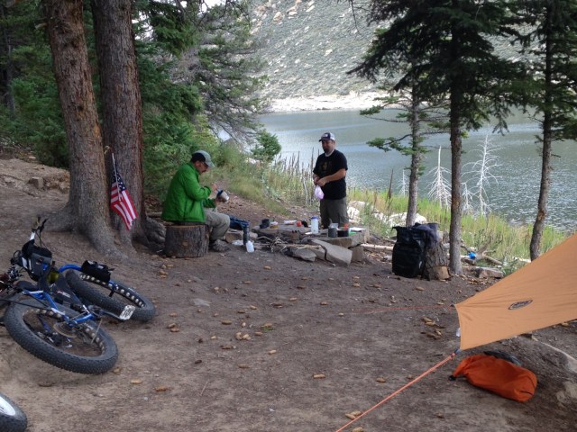 Eating dinner. (photo by Kyle Christensen)