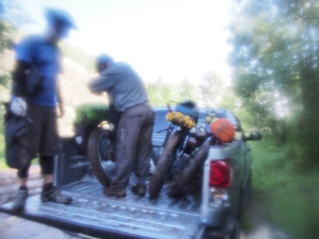 End of the trail, wet, soggy, and muddy.