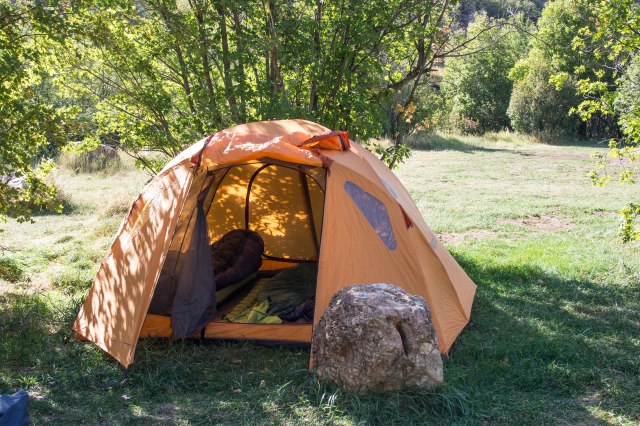 Nice camp on the grass