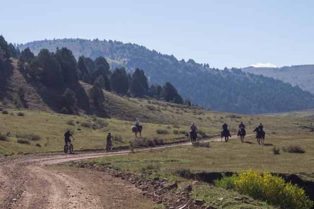 Fatbikers and cowboys.