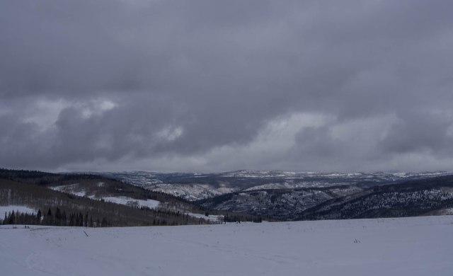 Looking back down into Soapstone Basin from the Pass.