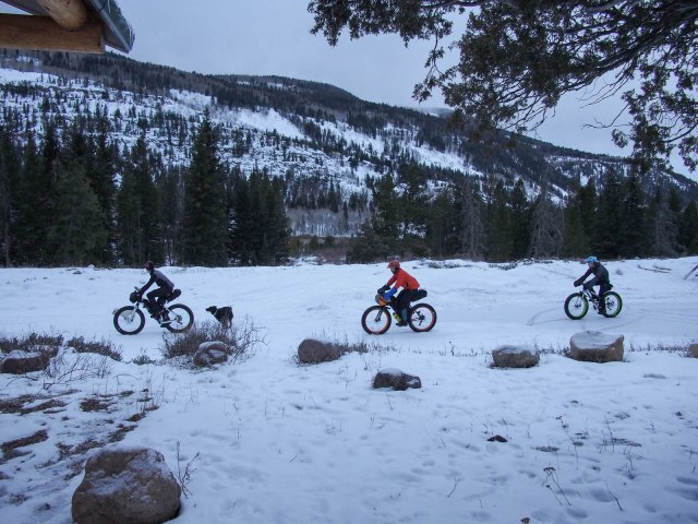 Mike Barklow and others heading out—training for JayP's 200k.