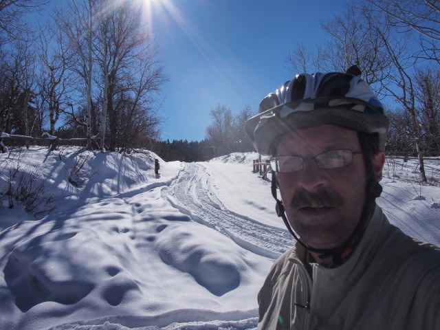 Enjoying the sunshine and clean  mountain air.