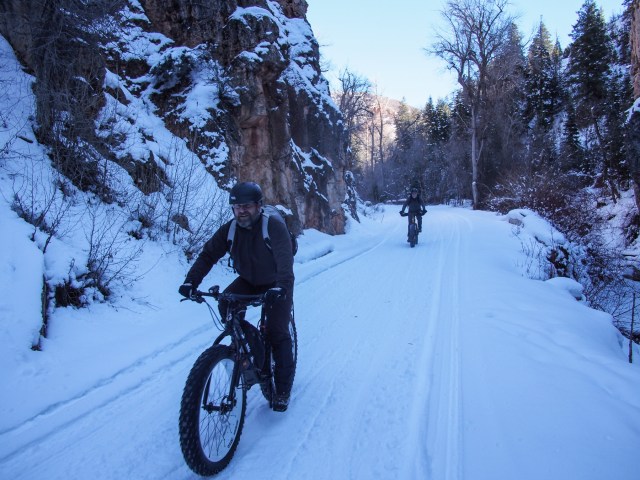 Doc and Daryn on the way down.