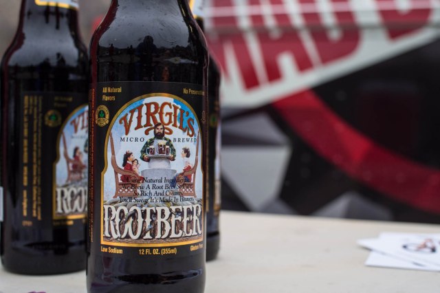Virg was also a sponsor, handing out bottles of root beer.