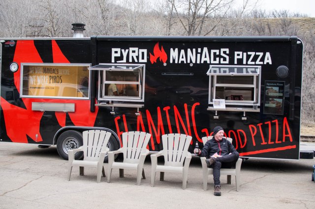 Seriously good pizza cooked in a wood burning oven.