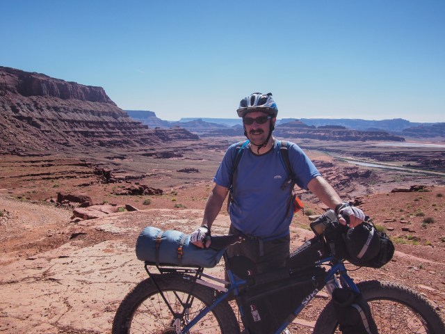 Top of Hurrah Pass with the Colorado River below. 