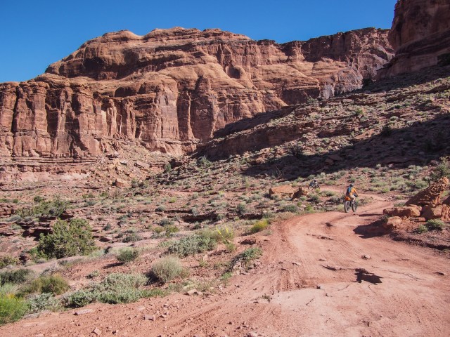 Descending Pritchett Canyon.