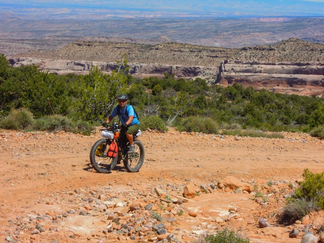 Climbing the Entrada Bluff Road