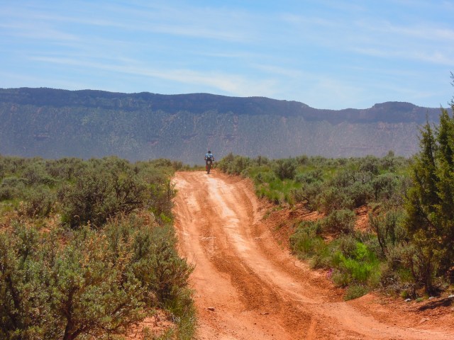 Riding through Fisher Valley