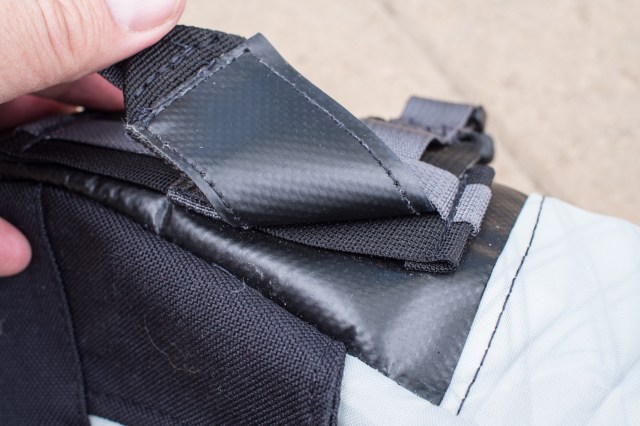 Lined with the trucker's tarp fabric.