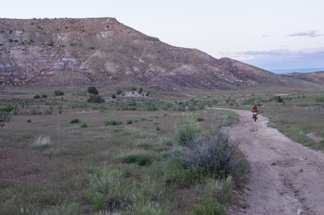 Just before the final steep climb to the top of the plateau