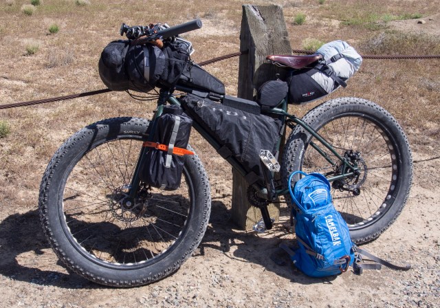All my gear for three days on Kokopelli's Trail